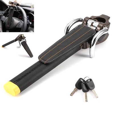 Heavy Duty Steering Wheel Lock Universal Car Van Security Anti Theft 3 Keys