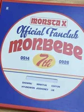 monsta x MONBEBE Official 7th Season fanclub Kit photo card 
