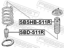 Febest SBD-S11R Anschlagpuffer, Federung passend für SUBARU
