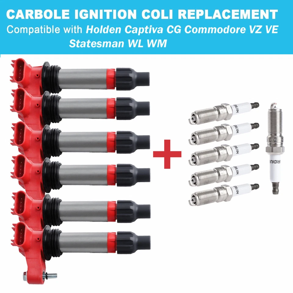 6Pack D515C Ignition Coils & Spark Plugs For 2010-2015 Chevrolet Traverse UF569 - Image 3 of 4