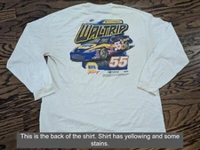 Vintage Michael Waltrip # 55 NAPA Auto Long Sleeve SHIRT (XL) NASCAR Distressed