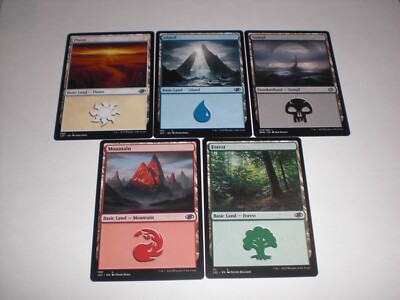 100 Länder Mana Ebene Insel Sumpf Gebirge Wald Basic Land Mix Magic MTG