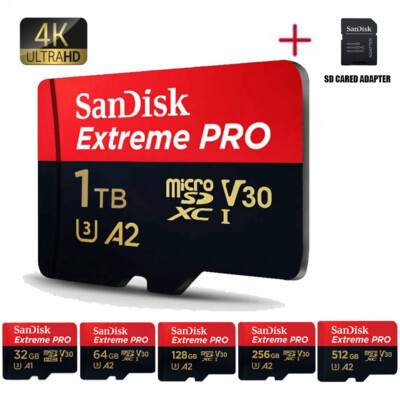 SanDisk Extreme Pro micro SD Speicherkarte 32GB 64GB 128GB 256GB 200MB/s* 4K V30