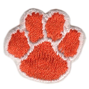 Details About Clemson Tigers Ncaa College Tiny 78 Orange Paw Team Logo Patch