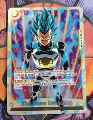 Blue Power Awakening Vegeta Tournament Winner FB02-136 Dragon Ball