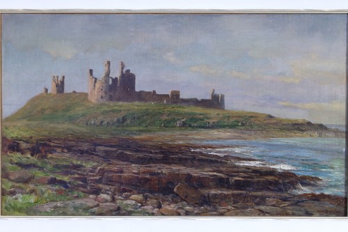 Castle Oil in Scotland. Signed. Oil painting Castle in Scotland. Signed. - Picture 3 of 11