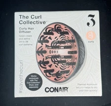 NEW Conair The Curl Collective Diffuser 3 Wavy to Curly, Pink NIB