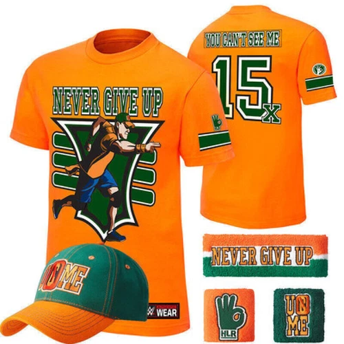 Hat T-shirt Wristbands for John Cena Costume gift jogger mens children boys ·· - Picture 14 of 28