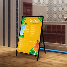 LED Backlit Light Box Movie Poster Art Picture Display Frame Advertising Board