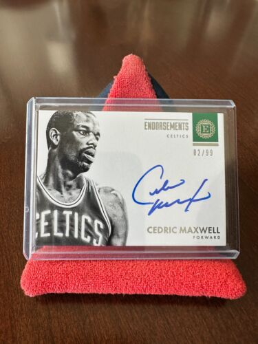 2017-18 Encased Cedric Maxwell Endorsements Auto Autograph serial 82/99 Celtics