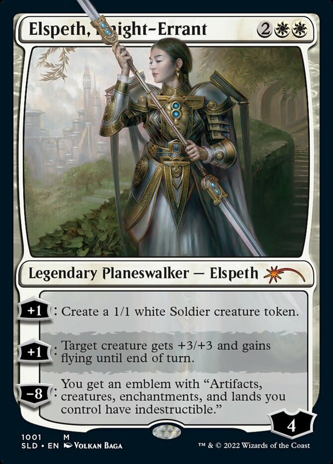 MTG  マジックザギャザリング 遍歴の騎士エルズペスElspethKnight Elspeth, Knight-Errant - Foil x1 - Secret Lair Drop Series