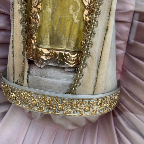 Schaukasten Prager Jesuskind Bild Figur Christkind religiös antik alt vintage - Picture 8 of 12