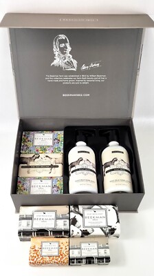 Beekman 1802 Bounty Box Pure Hand Cream & Wash 7 Soap Bar 9 Piece Gift Set