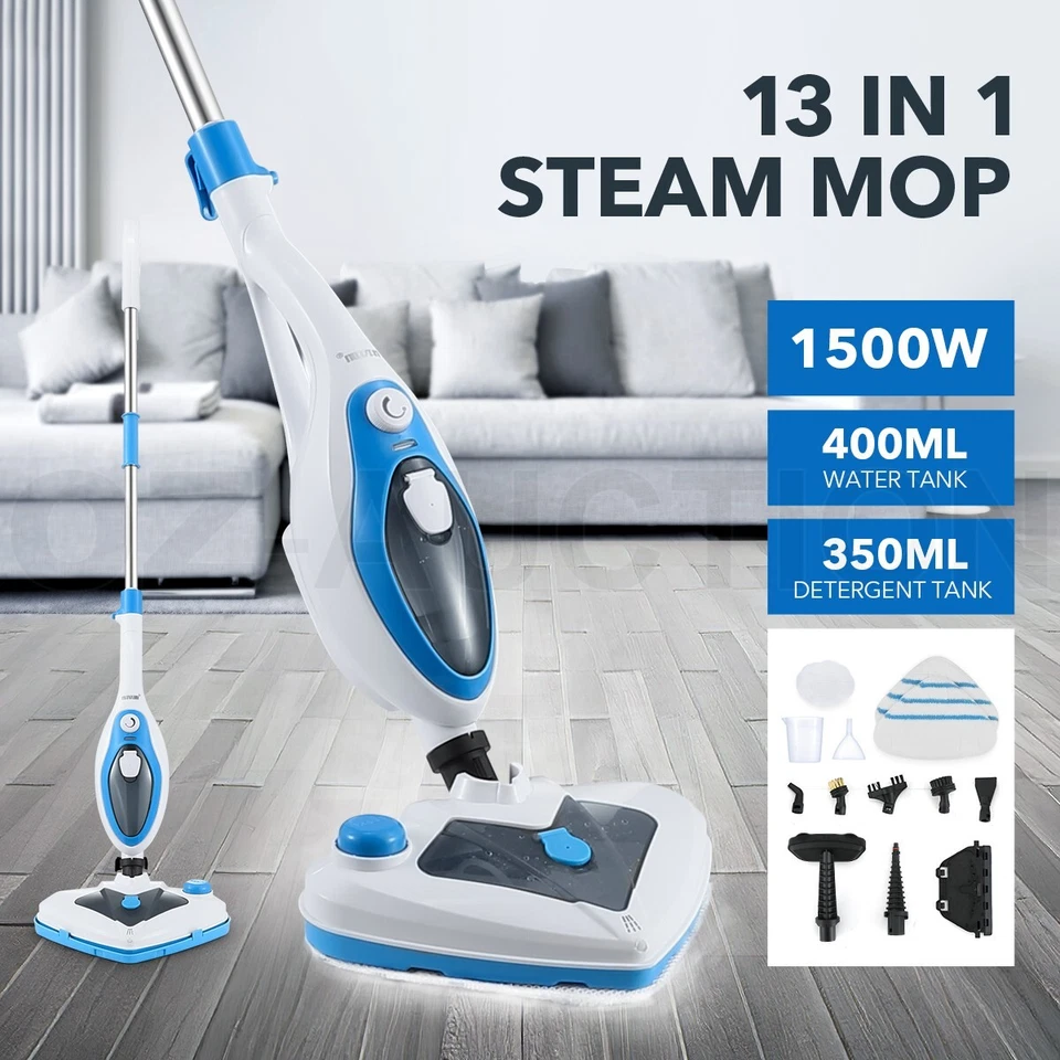 Maxkon 13in1 Steam Mop Cleaner Handheld Steam Cleaning Floor Carpet Window Wash