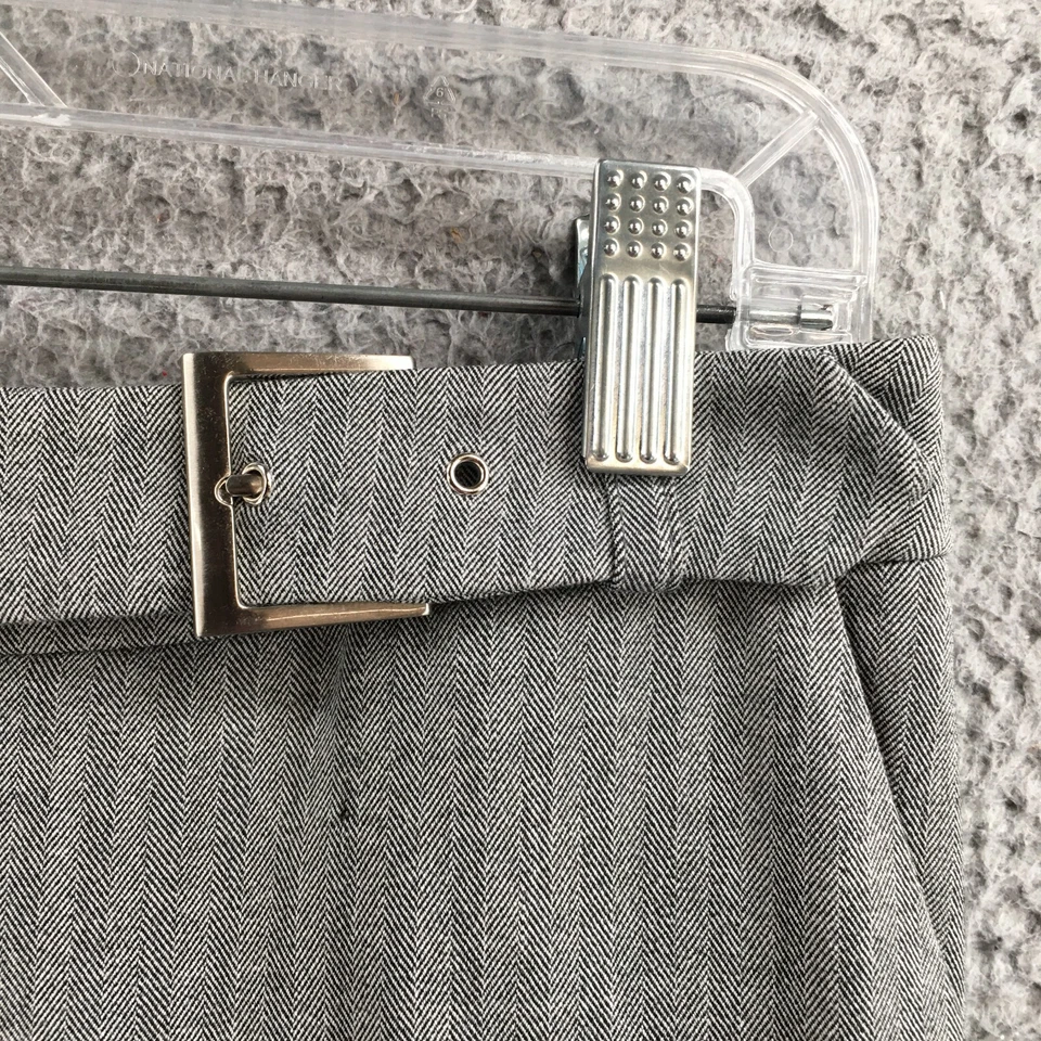 Pantalón de vestir Apostrophe para mujer 8P (real 31x28) gris tiro medio frente plano Foto 4 de 4