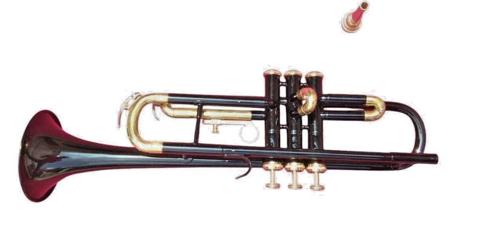 Труба профессиональная модель джазовые инструменты для оркестра и оркестра черная полировка - Изображение 3 из 4
