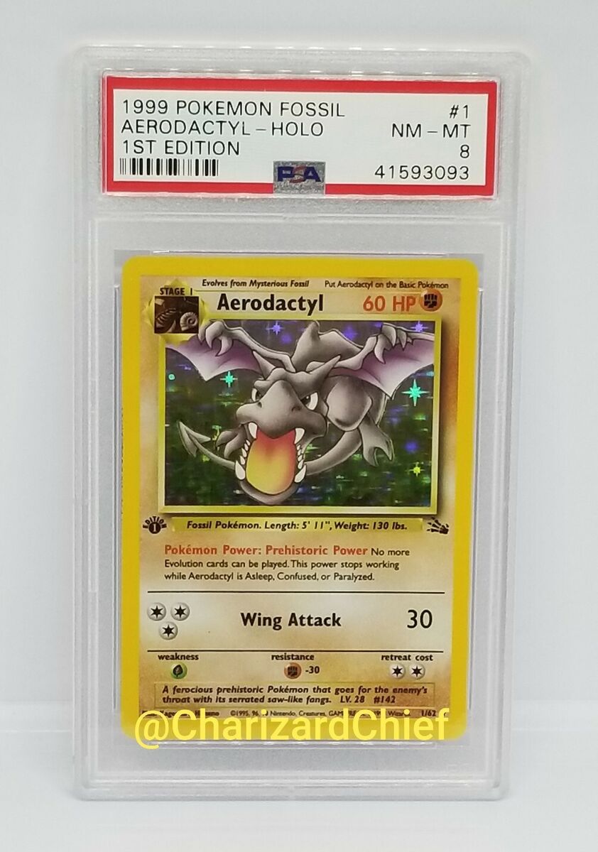 Aerodactyl CGC 8.5 (9103) 16/62 - Pokemon Graded Cards » Fossil 1st Edition  - Graded Power