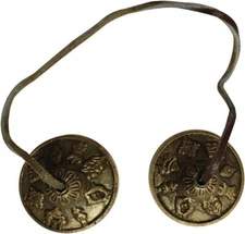 Tibetan Spiritual Buddhist Tingsha Cymbals Bells Chimes for Meditation Healing