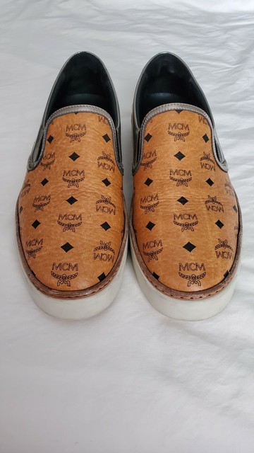 mcm slip on sneakers