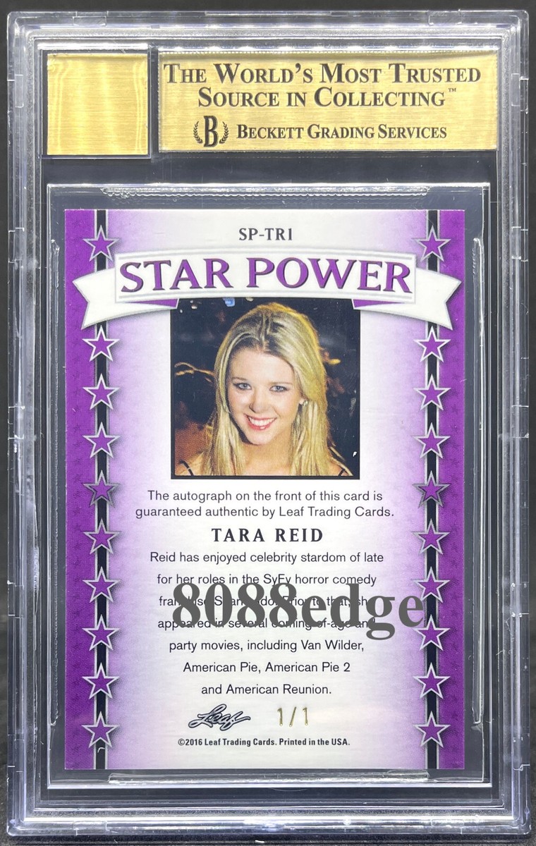 2016 POP CENTURY STAR POWER AUTO: TARA REID #1/1 AUTOGRAPH