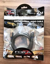NEW FORZA 700 SERIES DIGITAL COAXIAL AUDIO CABLE 24K Gold Plated 2 METERS 40756