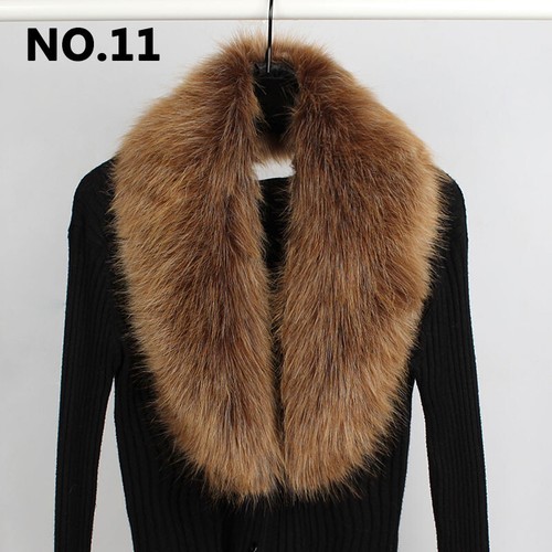 Women Wrap 's Winter Faux Fur Collar Scarf Stole Cape Muffler Shawl Neck Warmer - Picture 5 of 38