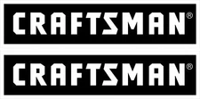 2 Black White Sears CRAFTSMAN Tool Box Vinyl Sticker Decals 6" x 1.5" each