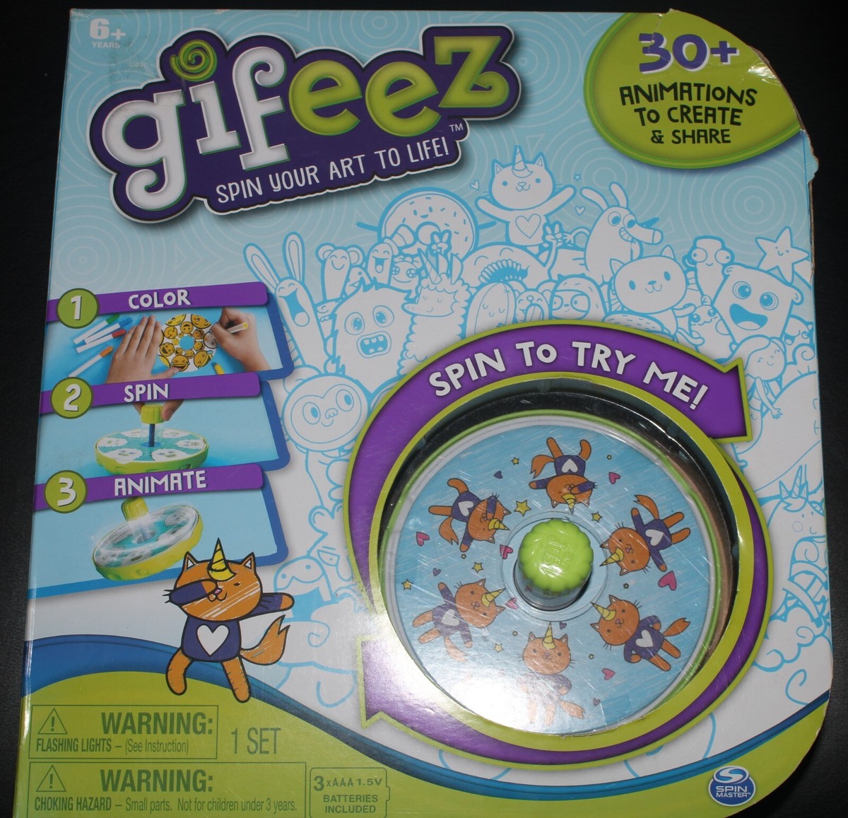 Gifeez Spinning GIF Art Studio - Create 30+ Custom Animations For Kids 6+ By Spin Master