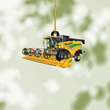 Personalized Christmas Combine Harvester Ornament, Christmas Ornament, Christmas