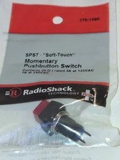 1 NEW RADIOSHACK 275-1566 SPST MOMENTARY PUSHBUTTON SWITCH NNB ***MAKE OFFER***