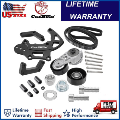 LS R4 High Mount A/C Bracket Belt Kit For LS1 LS2 LS3 LS6 Vortec Truck LQ AC