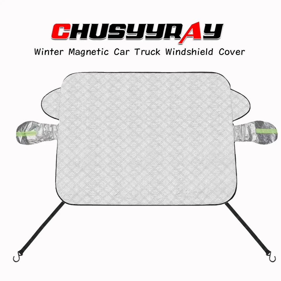Magnetic Car Windshield Cover Snow Frost Ice Protector Window Truck SUV Winter - Image 2 of 4