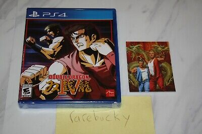 Double Dragon IV Alt Cover (PS4) NEW SEALED W/CARD, MINT, LIMITED