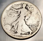 1916 S Walking Liberty Silver Half Dollar US Mint San Francisco Key Date VG
