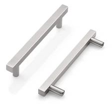 20-Pack 4-in Square T-Bar Cabinet Handles 102mm Stainless Steel Drawer Pulls