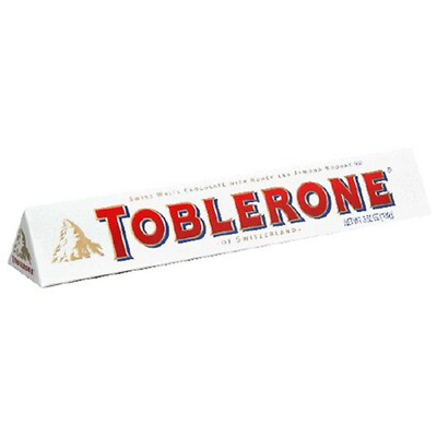 Toblerone White Chocolate, 3.52-Ounce Bars (Pack of 12)