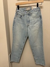 Everlane The  90s Cheeky Straight Jean 25 Ankle Vintage Sunbleached Blue Wash