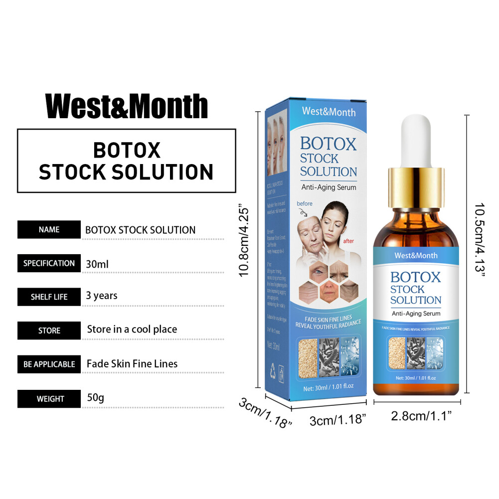 Botox Wrinkle Instant Remover Anti-Aging Face Serum Retinol Skin Tightening US
