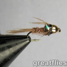 1 dozen (12) - Pheasant Tail Nymph - Flash Back - Bead Head