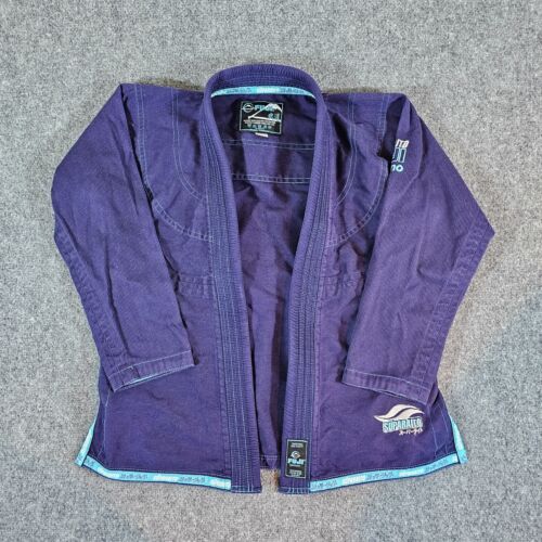 Fuji Suparaito Kimono W2 Women's Dark Blue Light Blue Trim Heavyweight BJJ Gi