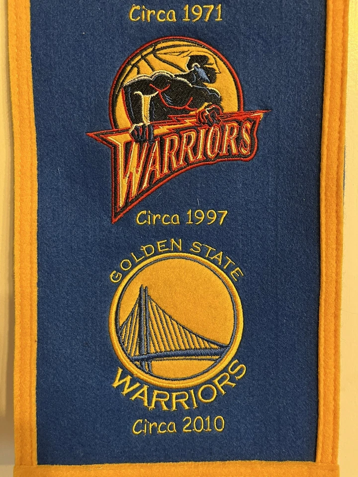 Winning Streak Golden State Warriors Logo's Through the Years NBA Banner (8x32) - Image 4 of 4