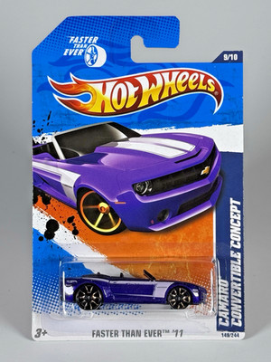Hot Wheels Camaro Convertible Concept 9/10 Faster Than Ever '11 149/244