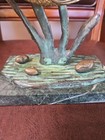 Vintage Brass Angel Fish With Seaweed Stand 13 1/2" Signed And Numbered 27/500 — photo 5