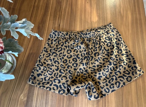 Old Navy Leopard Skort Shorts Girls L (10-12) Brown Black Elastic Waist Button - Picture 8 of 10