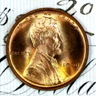 * 1909 VDB * PRISTINE++ BLAZING RED GEM BU MS LINCOLN WHEAT PENNY *