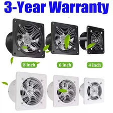 4/6/8/10in Exhaust Fan Extractor Fan Ventilation Wall-Mounted Square Blower Gift