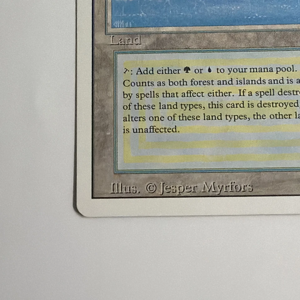 Tropical Island Dual Land (Revised Edition) Magic the Gathering MTG 1994 Rare LP - Image 3 of 4