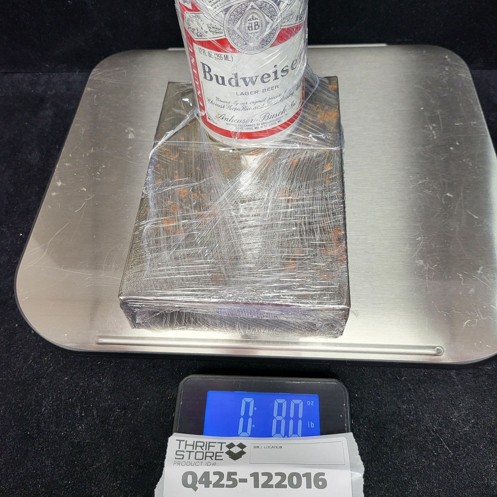 Vintage Budweiser BEER CAN LIGHT Electric Lamp Working