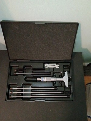Mitutoyo Vintage Mechanical Depth Micrometer Set 129-132