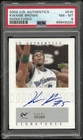 2002 Upper Deck Authentics Signatures Kwame Brown Autograph Auto PSA 8